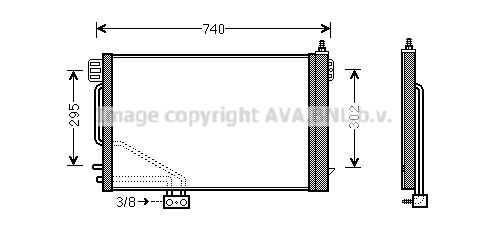 AVA QUALITY COOLING Kondensaator,kliimaseade MS5493